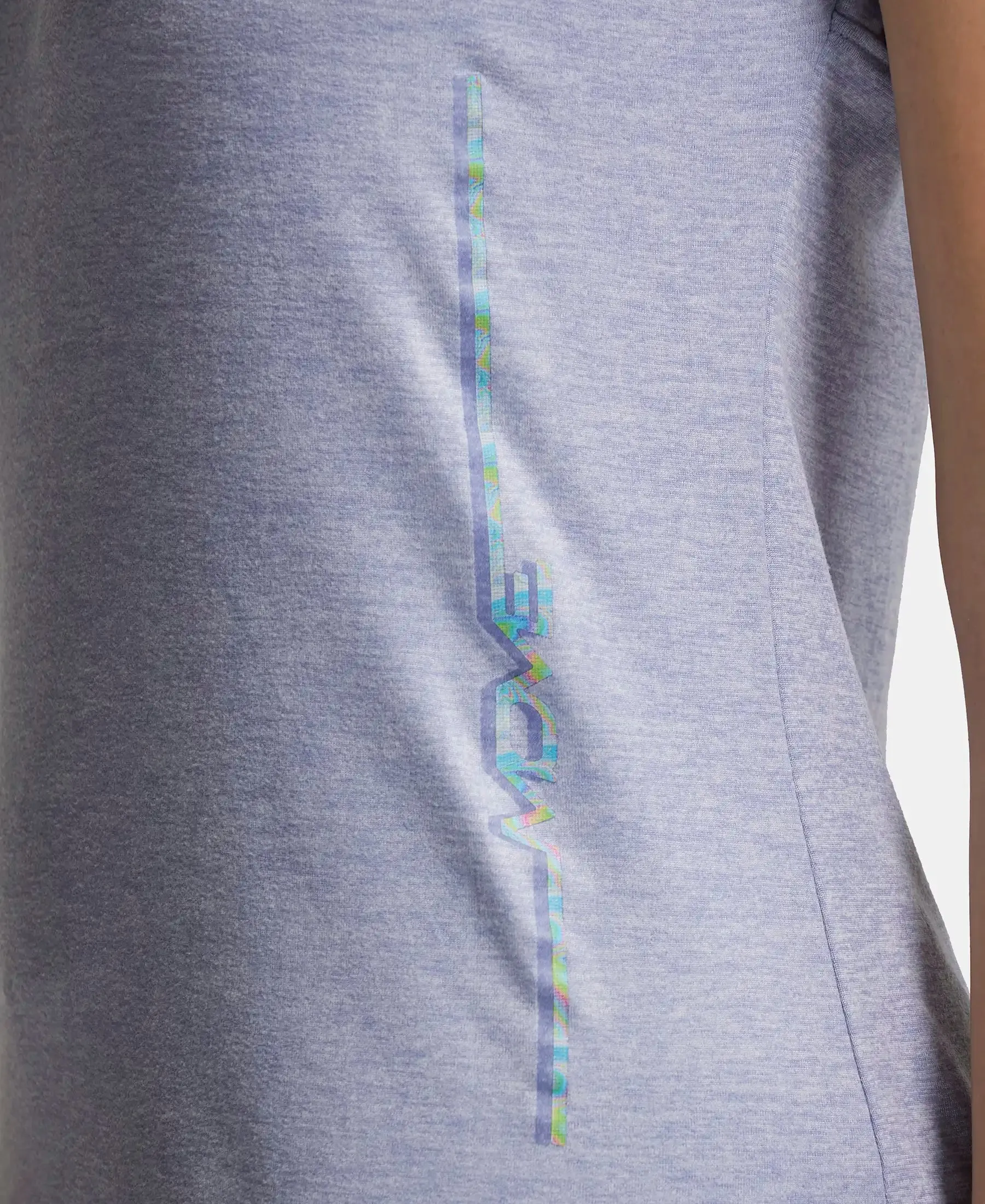 Microfiber Fabric Breathable Mesh Relaxed Fit Graphic Printed Round Neck Half Sleeve T-Shirt - Eventide