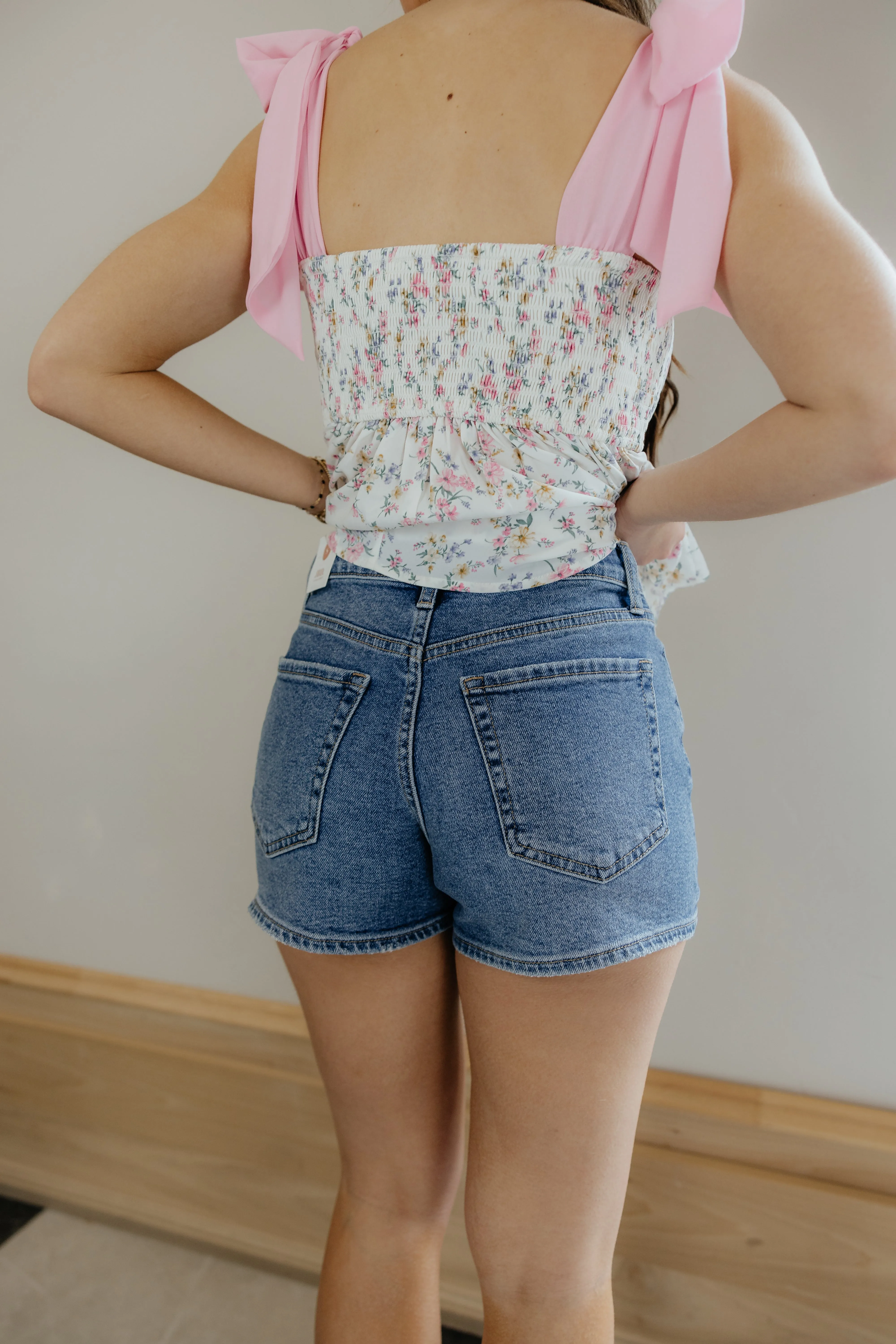 Midnight denim shorts