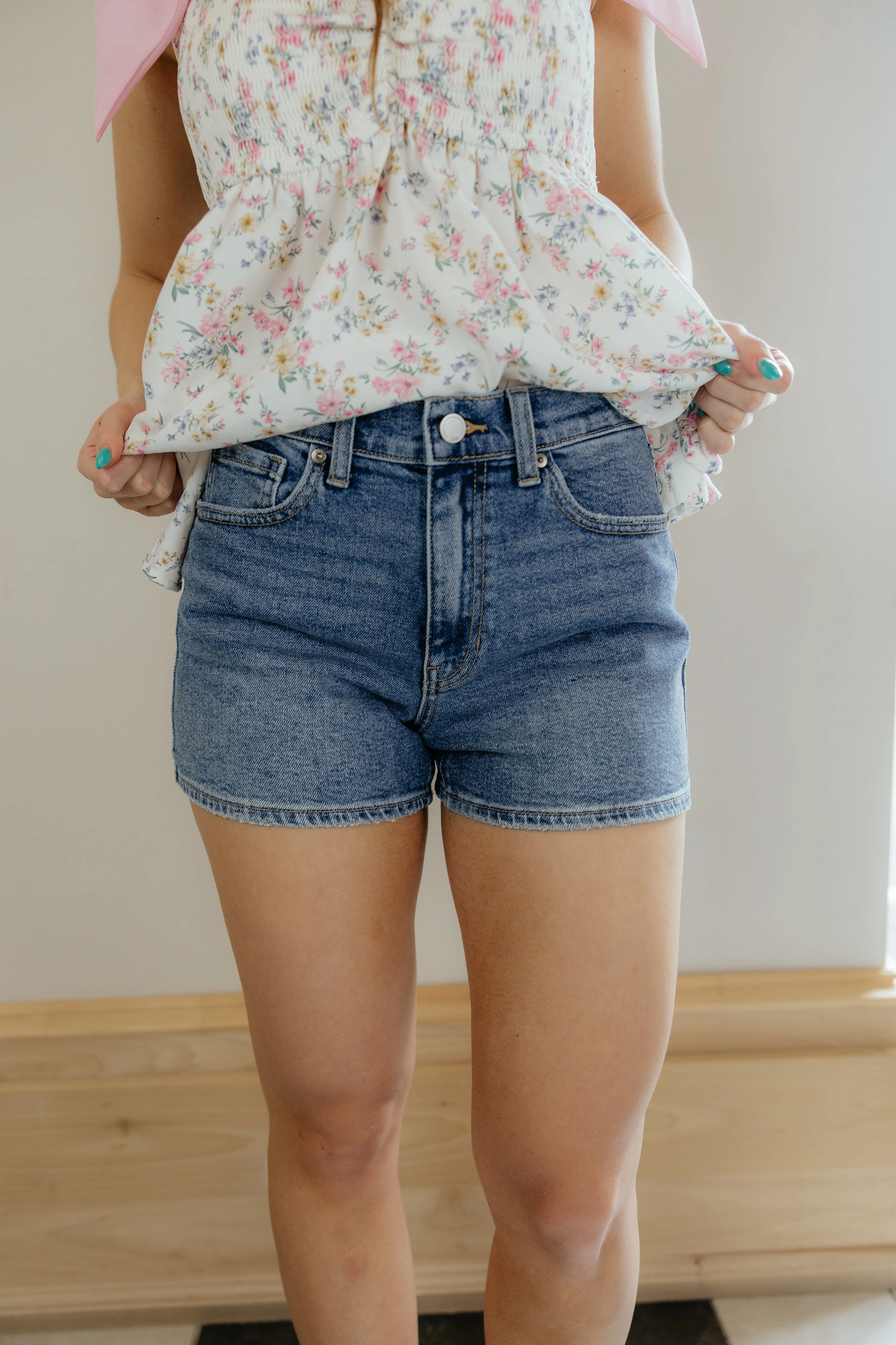 Midnight denim shorts
