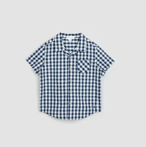Miles the Label Navy Gingham Shirt
