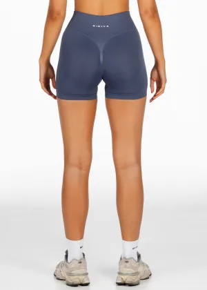 Mini Signature Scrunch Shorts - Navy