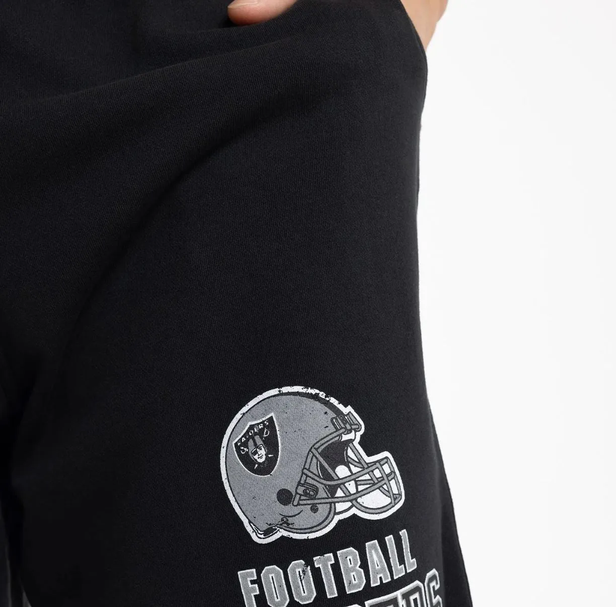 Mitchell & Ness Las Vegas Raiders Mens Black Fleece Shorts Size 2XL (New)