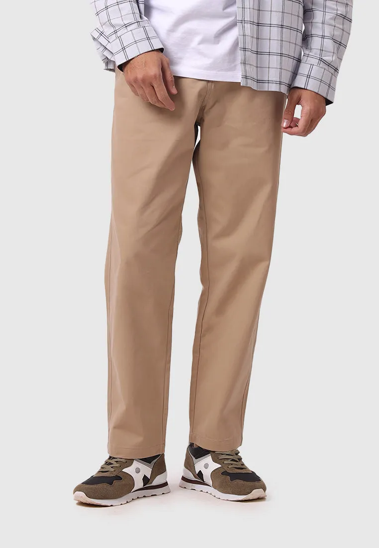 MOC Celana Panjang Pria Comfort Fit BOXWEL - CAMEL
