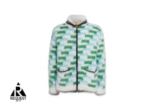 Mohair Zip-Up Jacket "White"