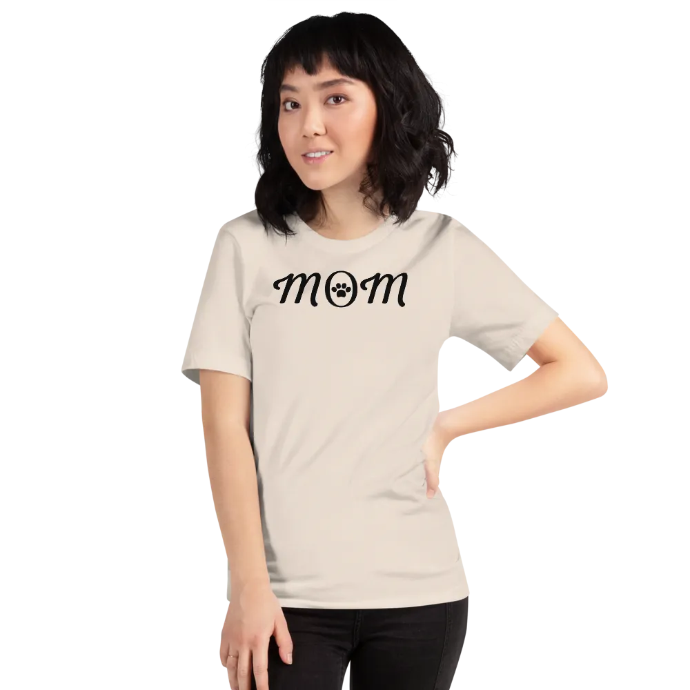 Mom w/ Dog Paw T-Shirts - Light