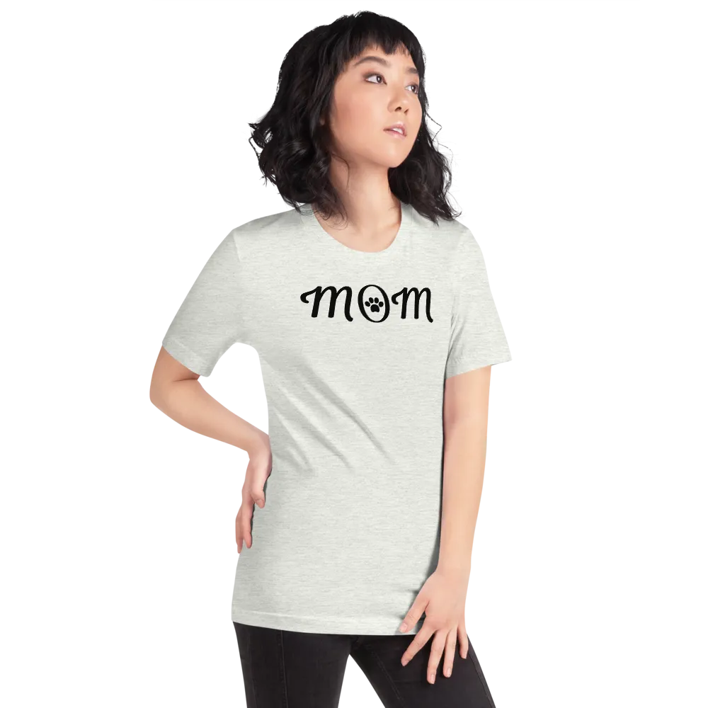 Mom w/ Dog Paw T-Shirts - Light