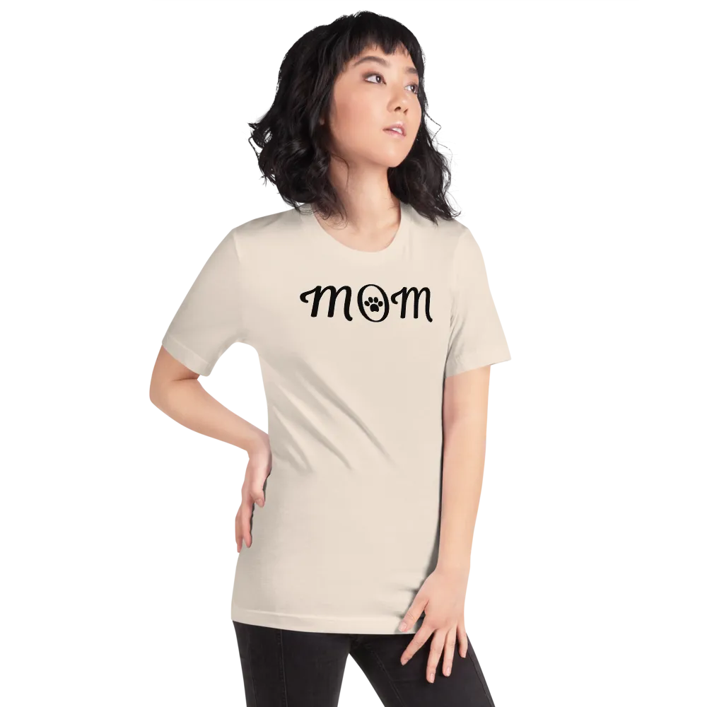 Mom w/ Dog Paw T-Shirts - Light