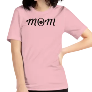 Mom w/ Dog Paw T-Shirts - Light
