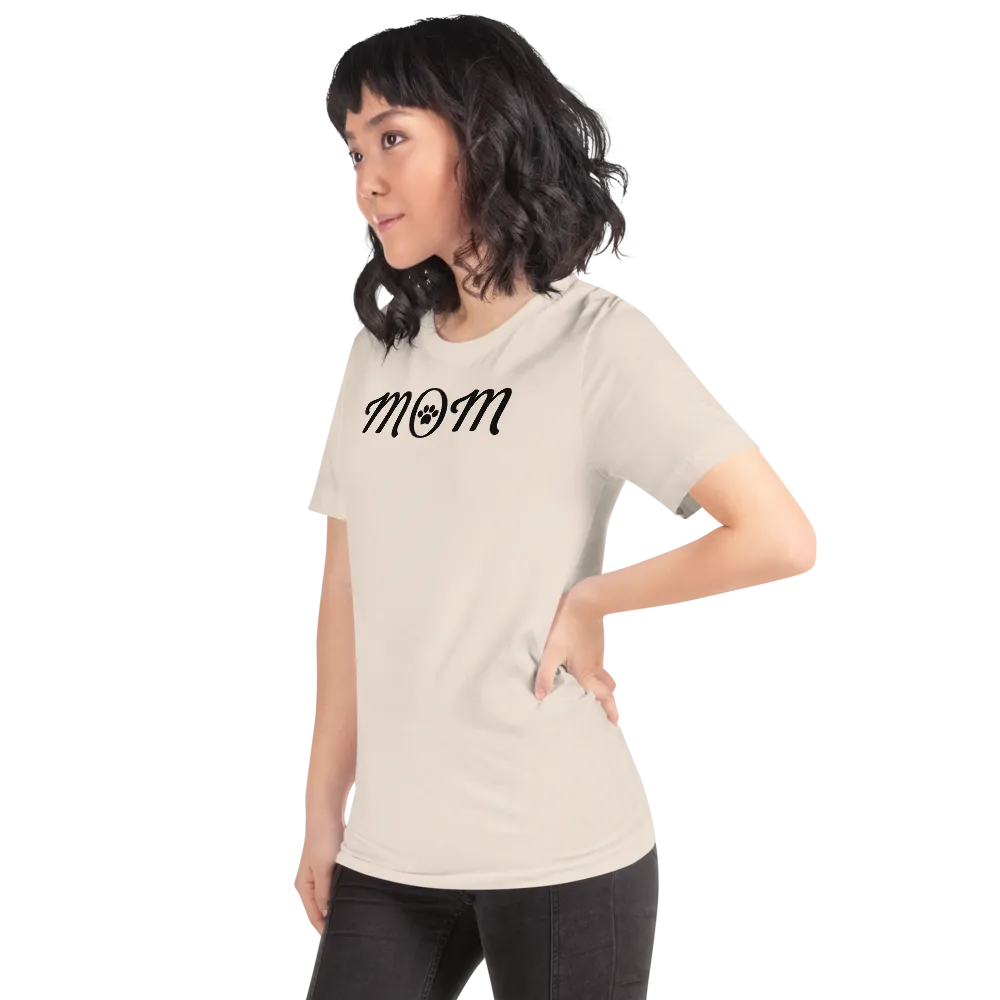 Mom w/ Dog Paw T-Shirts - Light