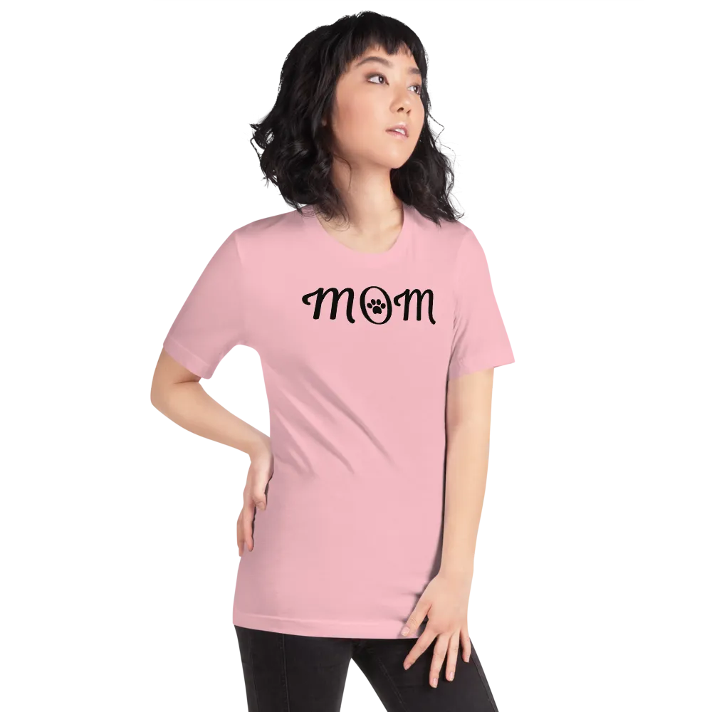 Mom w/ Dog Paw T-Shirts - Light