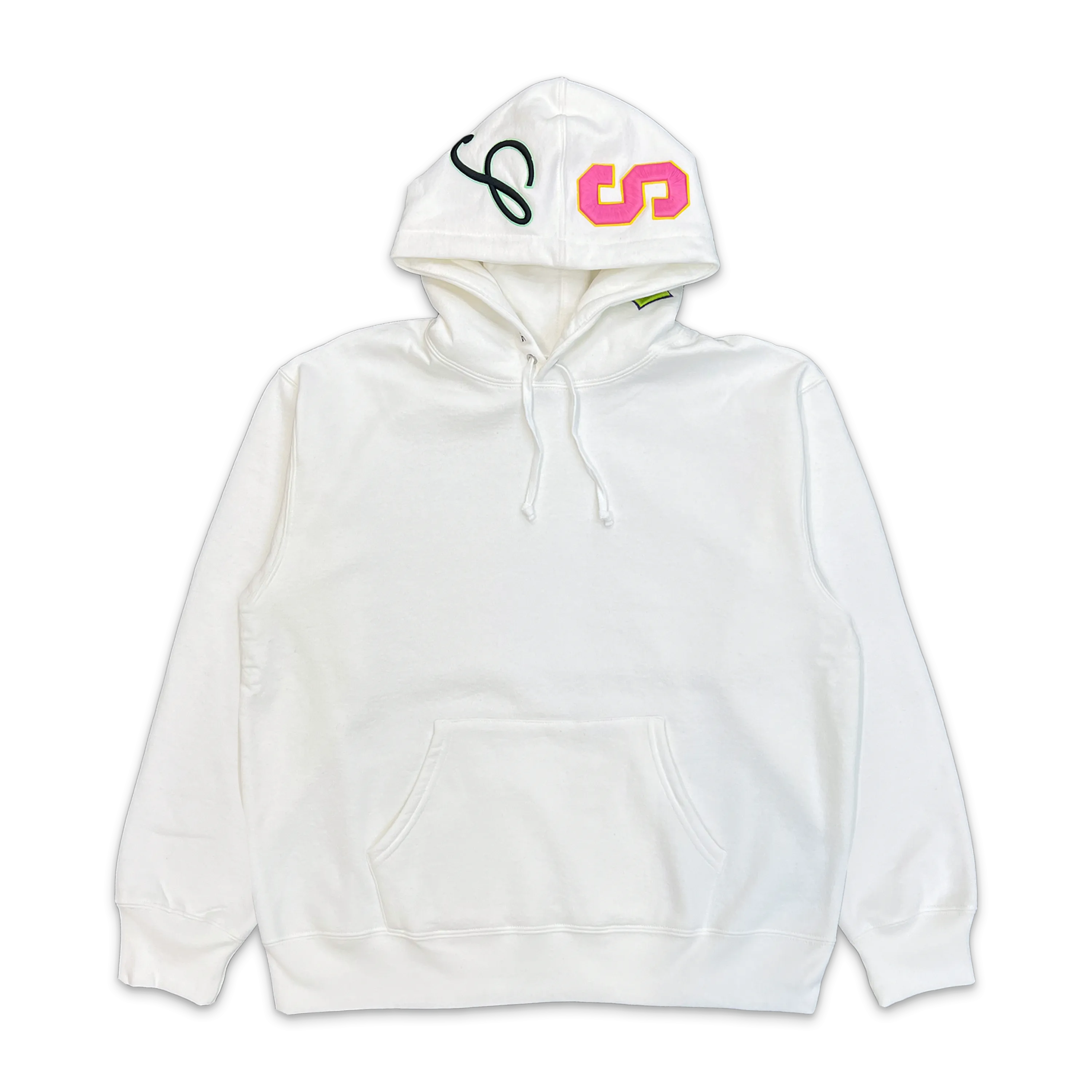 Multi S Logo Hooded Sweatshirt "White"