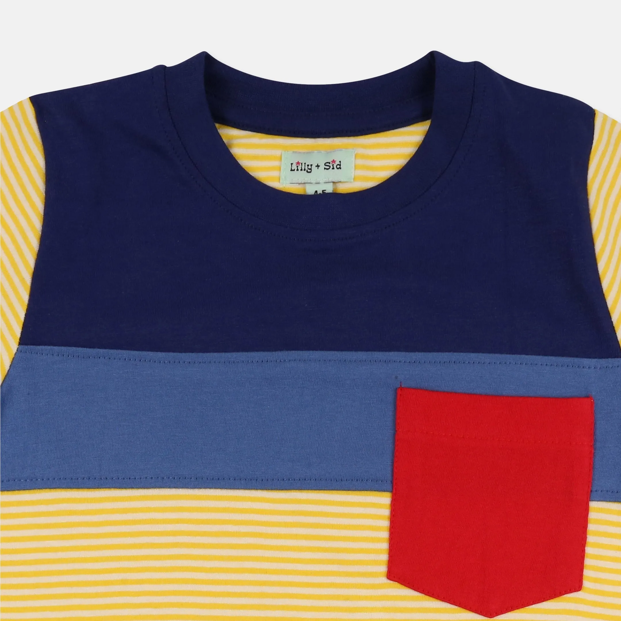 Multicoloured Colour Block T-Shirt
