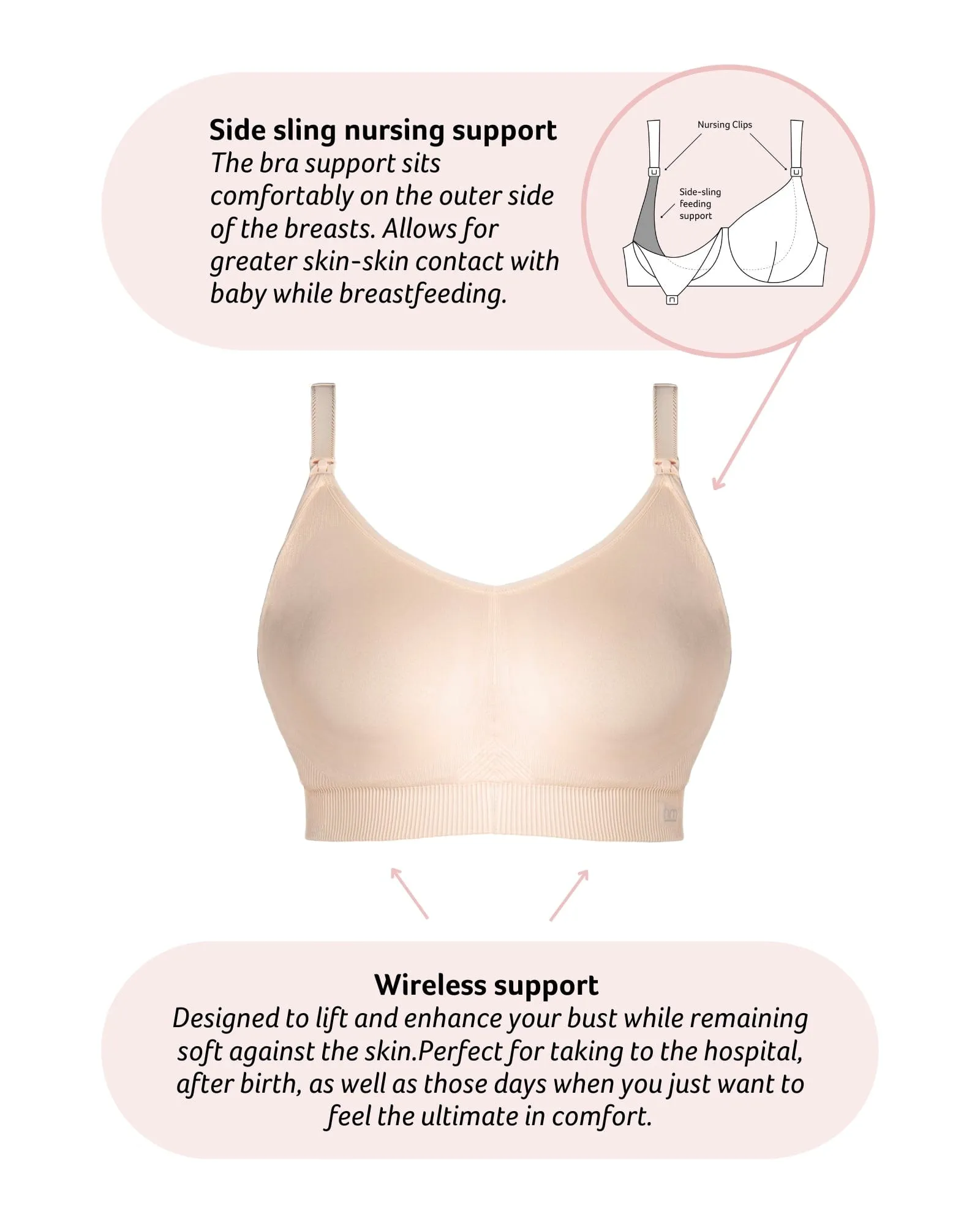 My Everyday Multifit Nursing Bra - Latte Busty