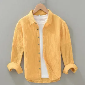Natural Yarn Men's Cotton Shirt