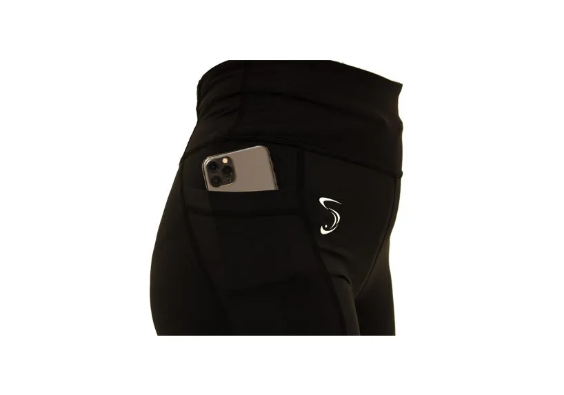 Navy Essentials Mid Shorts with Thigh Pockets