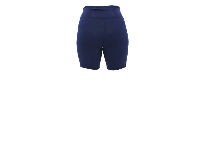 Navy Essentials Mid Shorts with Thigh Pockets