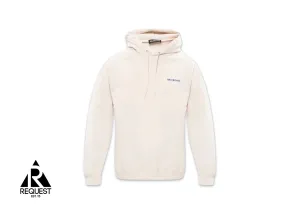 Navy Logo Hoodie "Cream"