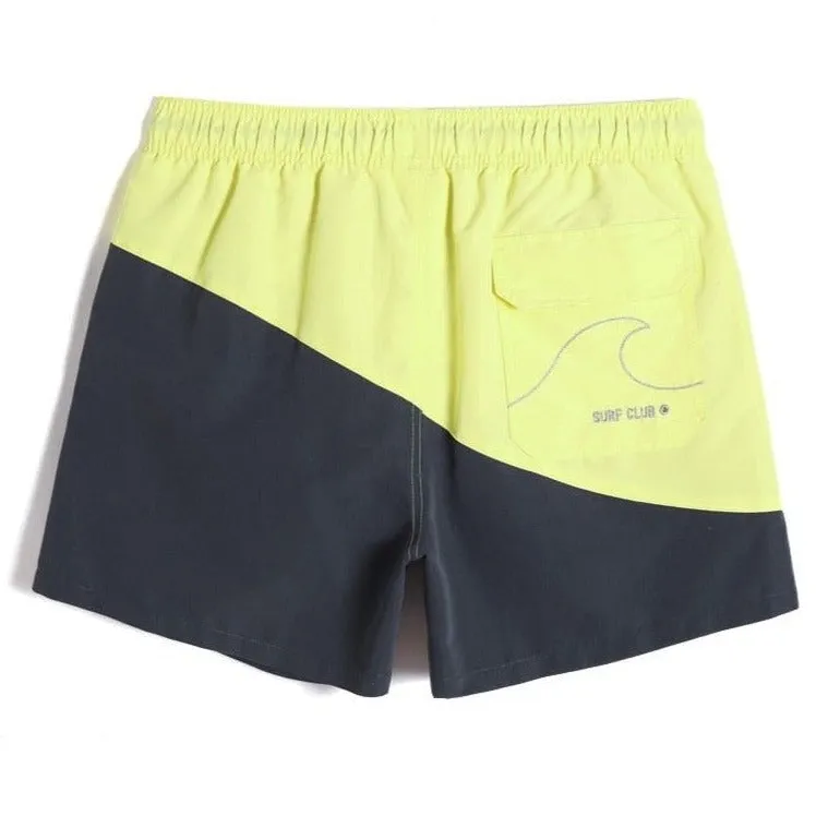 Neon Wave Board Shorts