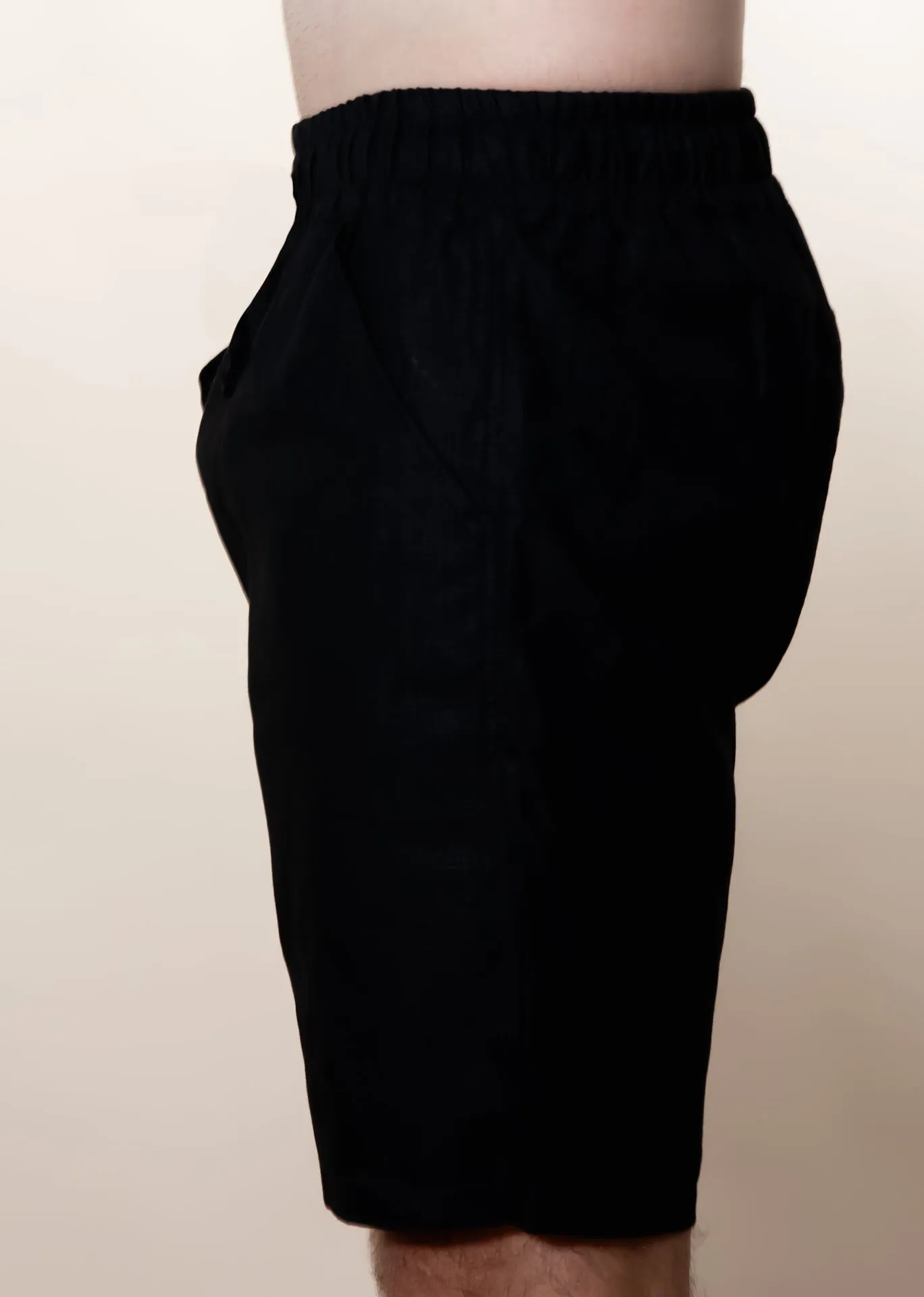 Nero - Italian Linen Shorts - Mr. Linen Co