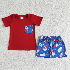 NEW 4th of July shorts set 5-6
