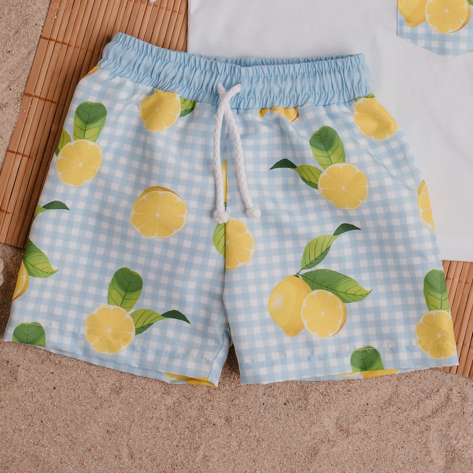 New In Meia Pata Boys Lemons Swimming Shorts SS25