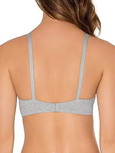 New Women's Fruit Of The Loom Lightly Lined T-Shirt Bra in Grey Sz 34DD