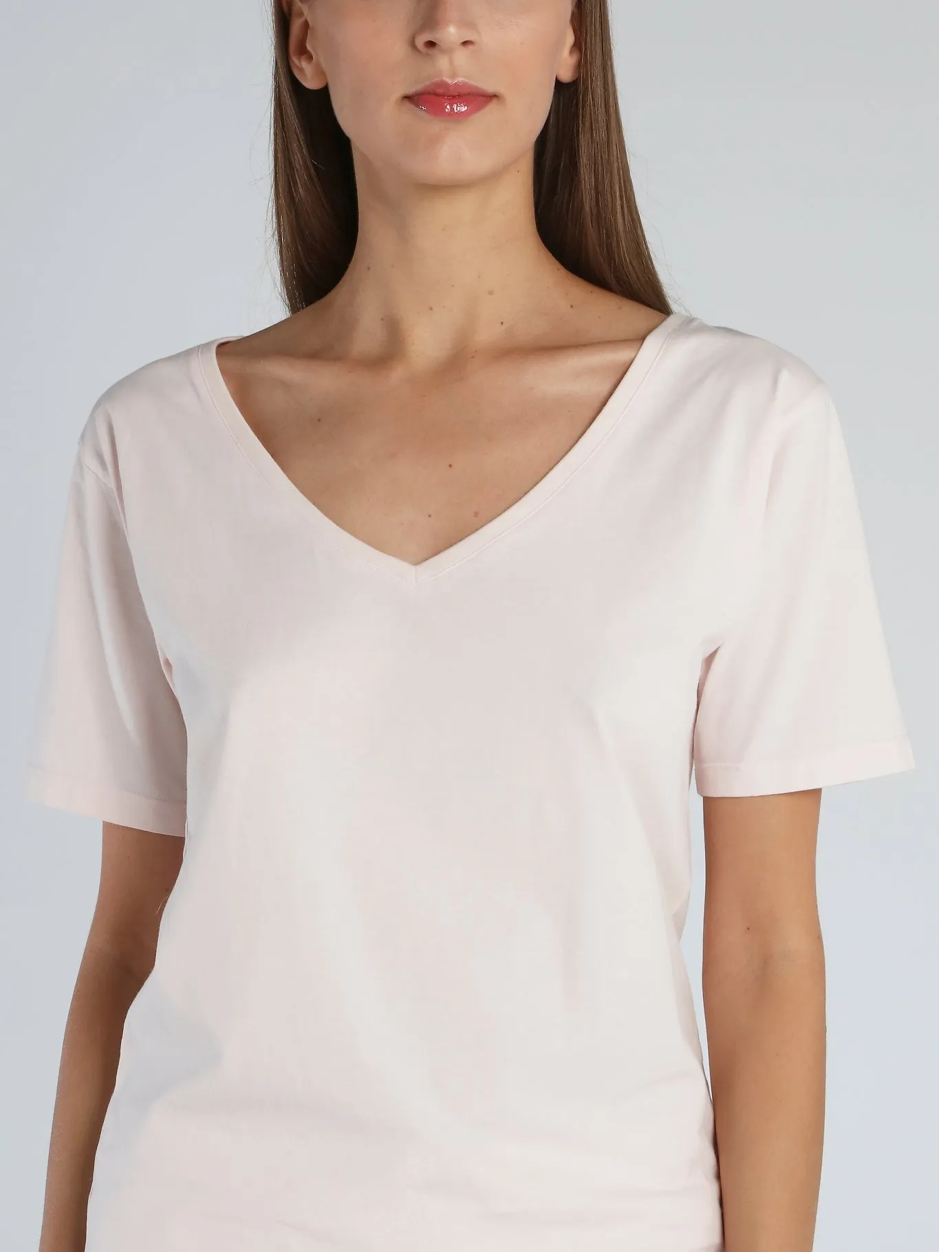 Nicki Pink V-Neck T-Shirt