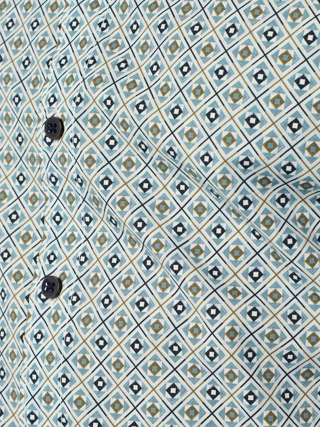 NO EXCESS ALLOVER PRINTED STRETCH COTTON L/S SHIRT 25450732