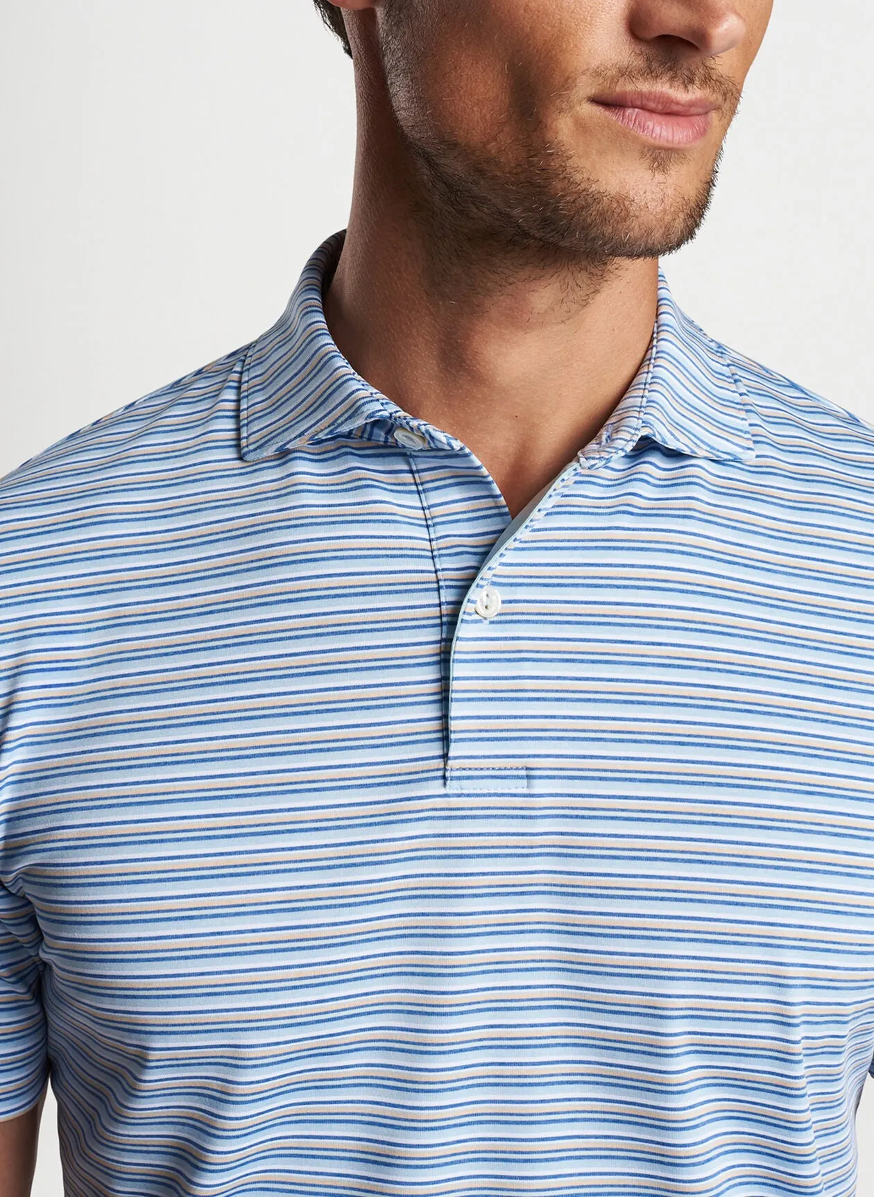 Octave Performance Jersey Polo (Blue Frost)