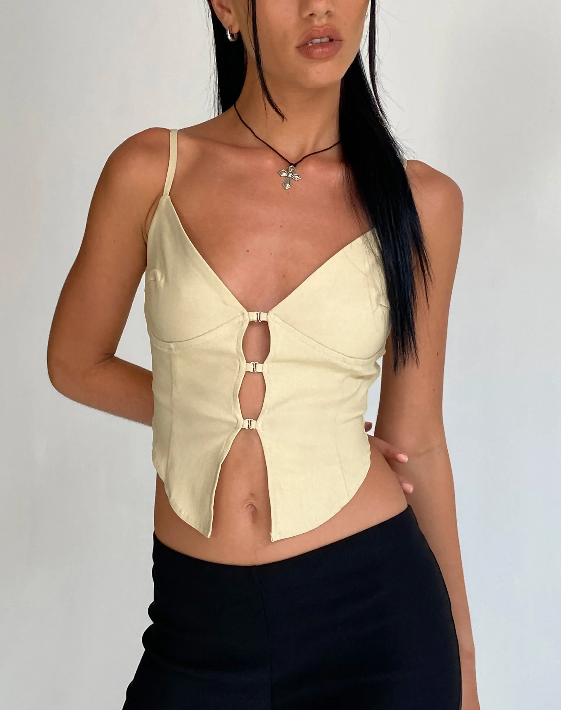 Oleta Cami Top in Cream
