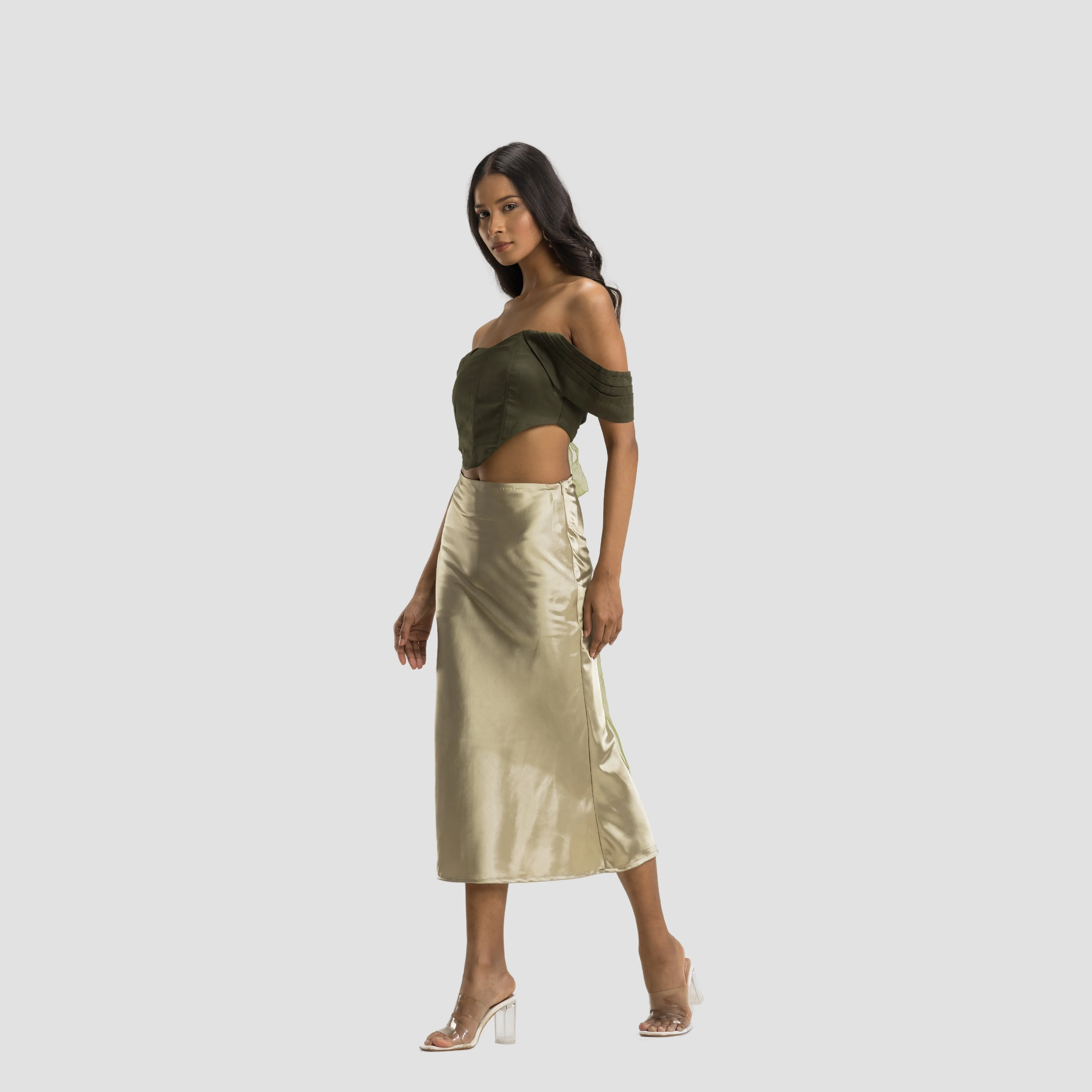 Olive Mermaid Corset Top