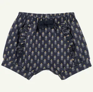 Oliver & Rain Gold & Charcoal Geo Print Ruffle Short