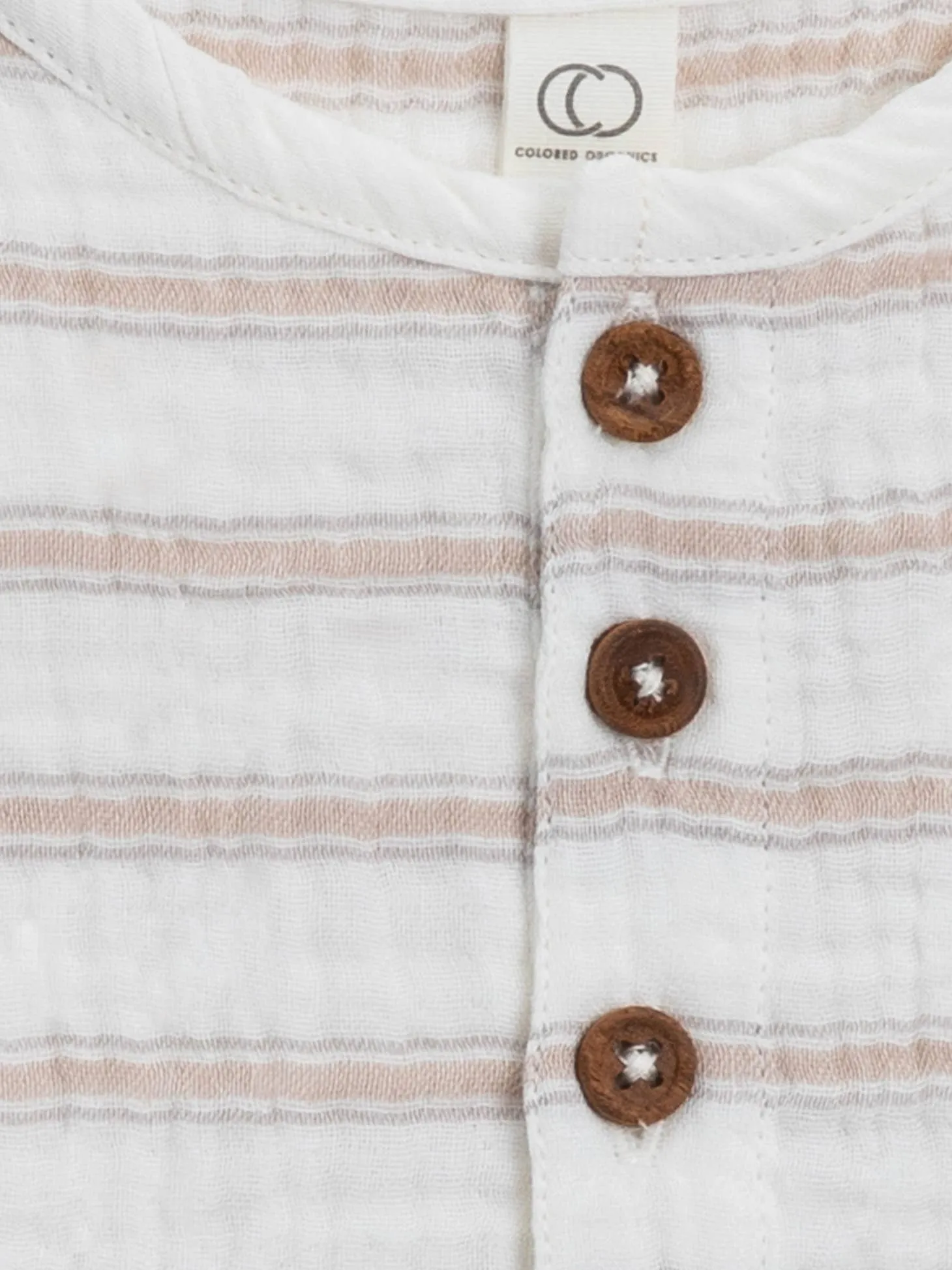 Organic Baby and Kids Dean Muslin Henley