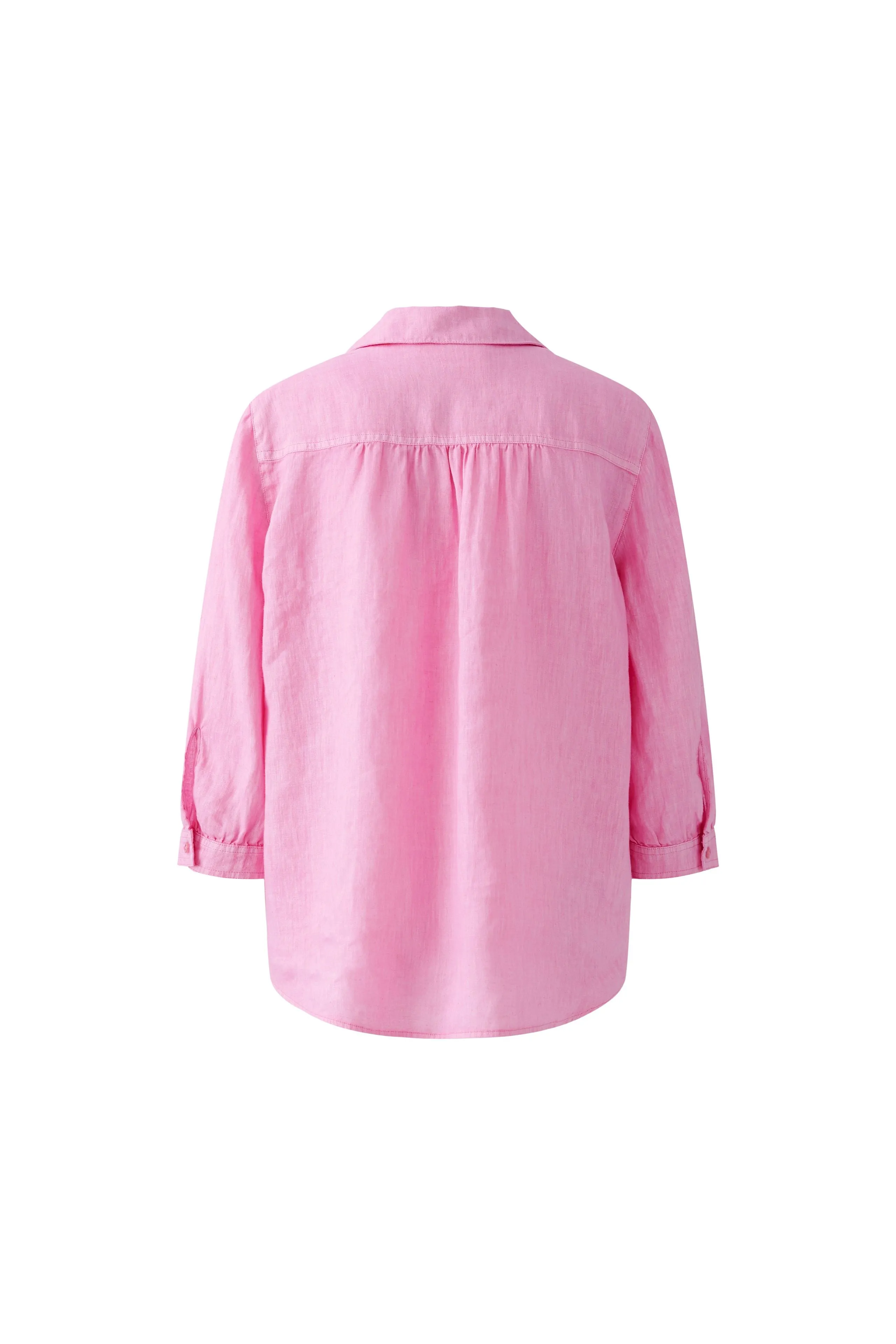 Oui Pink Linen Tunic Top