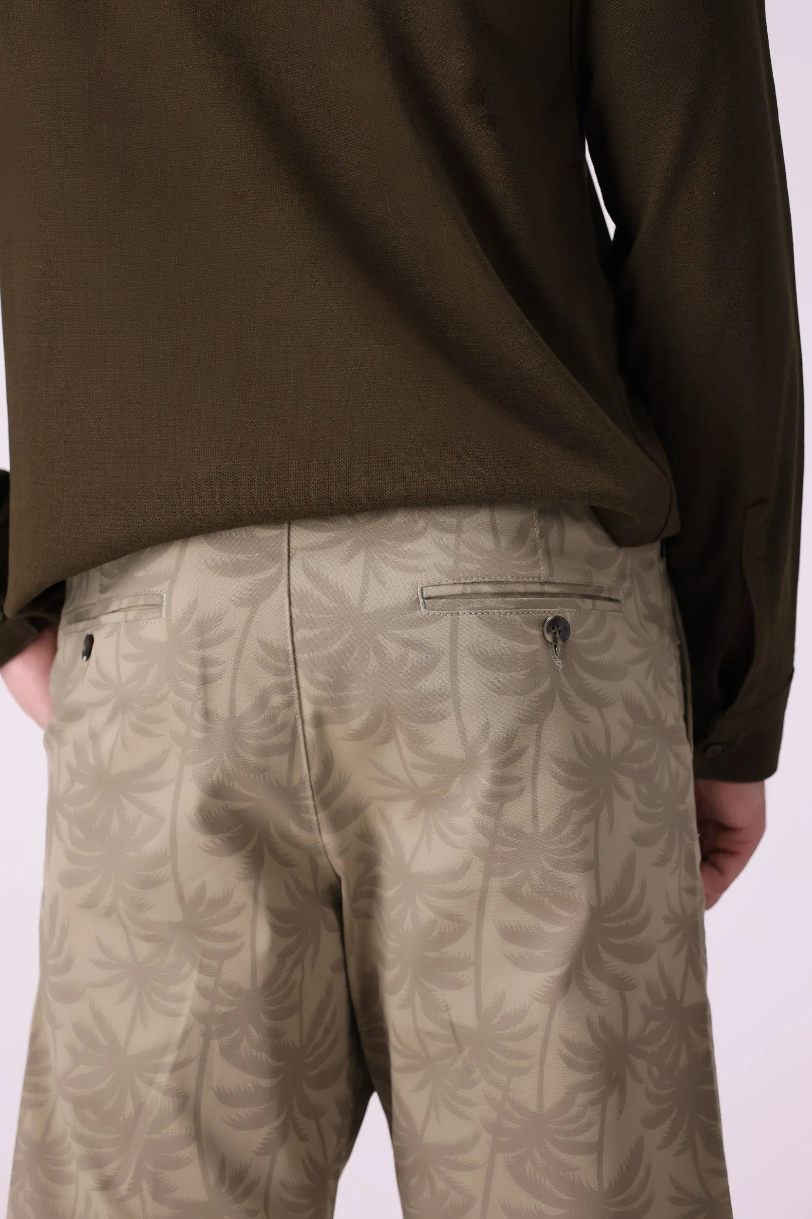 Palm Print Shorts