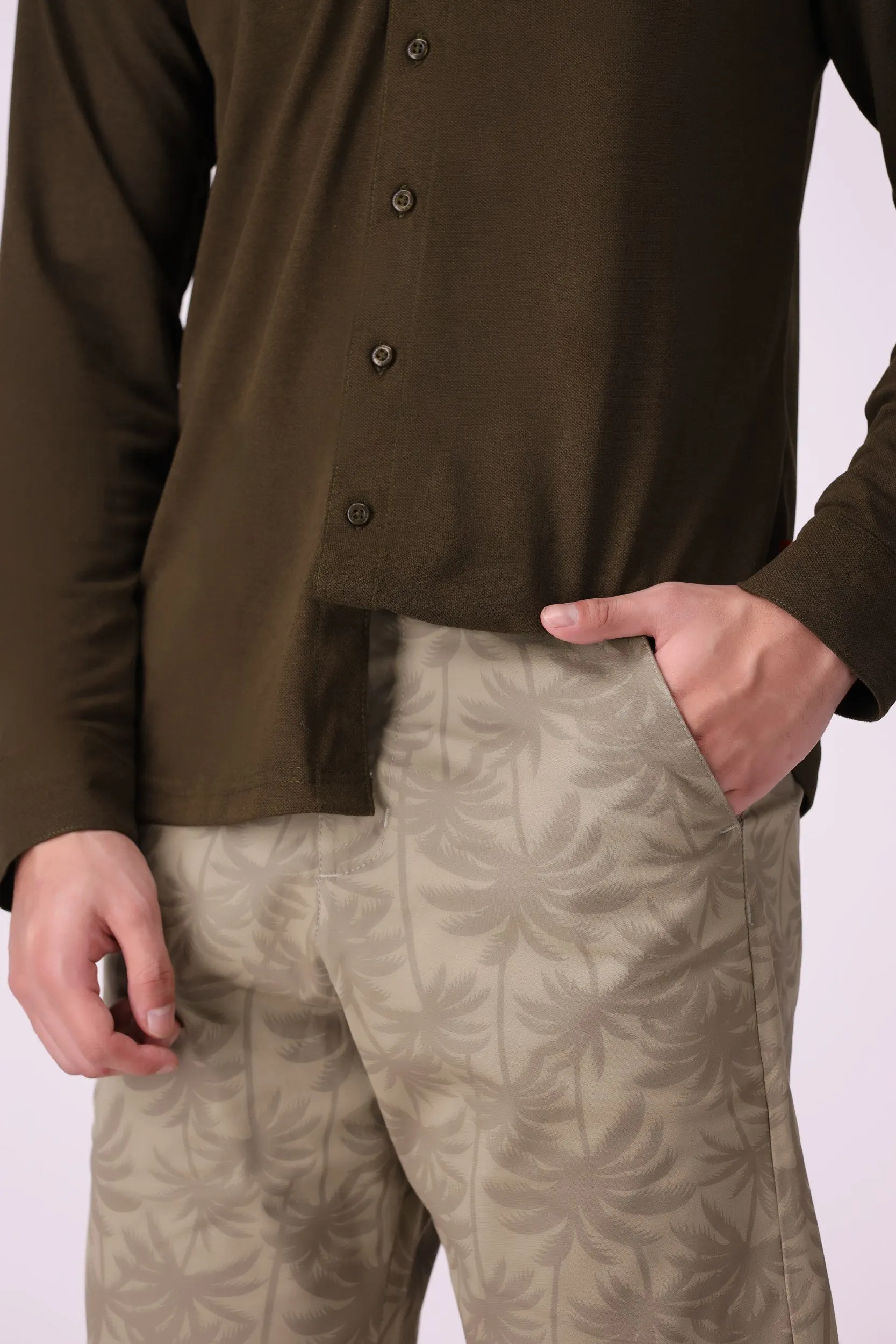 Palm Print Shorts