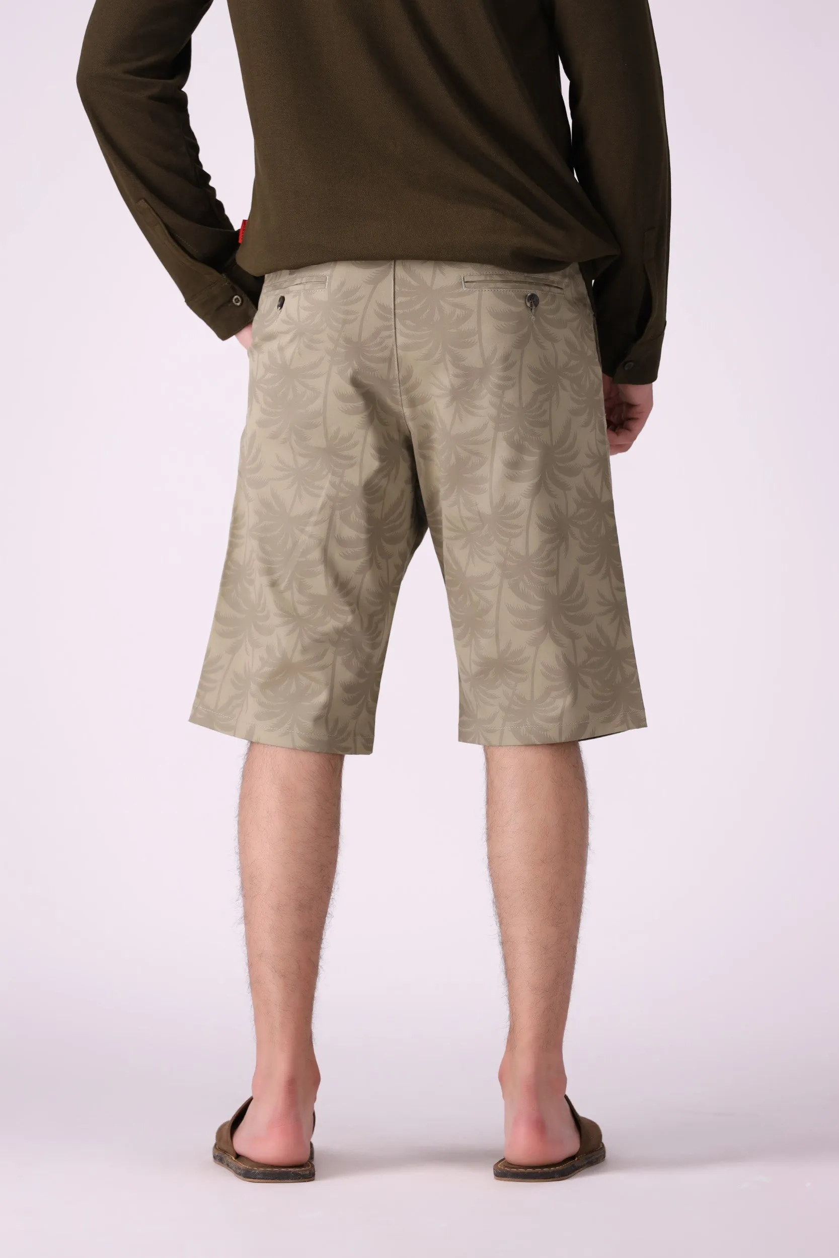 Palm Print Shorts
