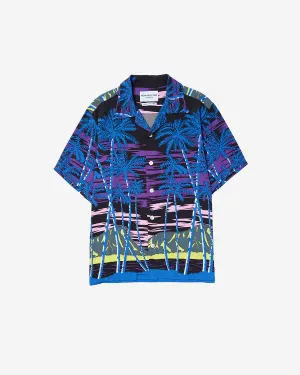 Palm Tree Summer Shirt - Palm Tree - Black