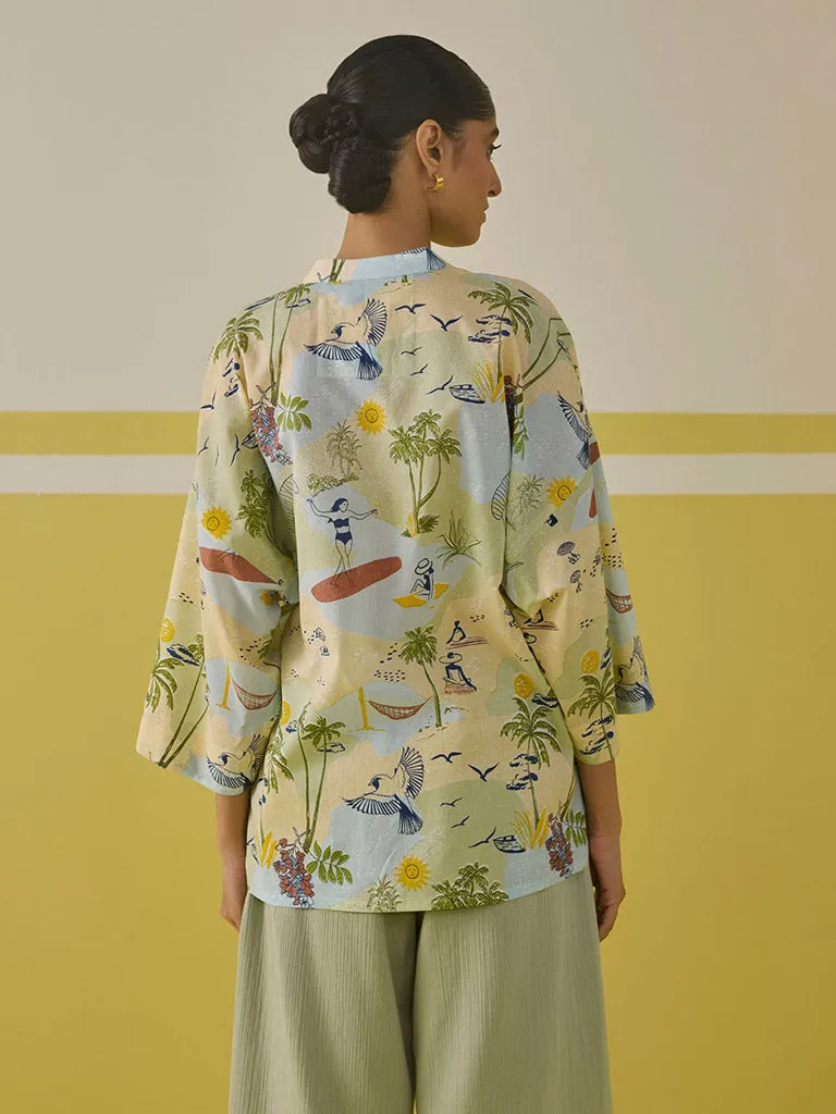 Palmy Summer Top