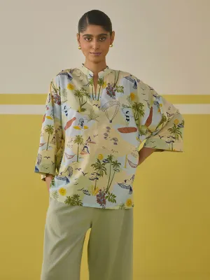Palmy Summer Top