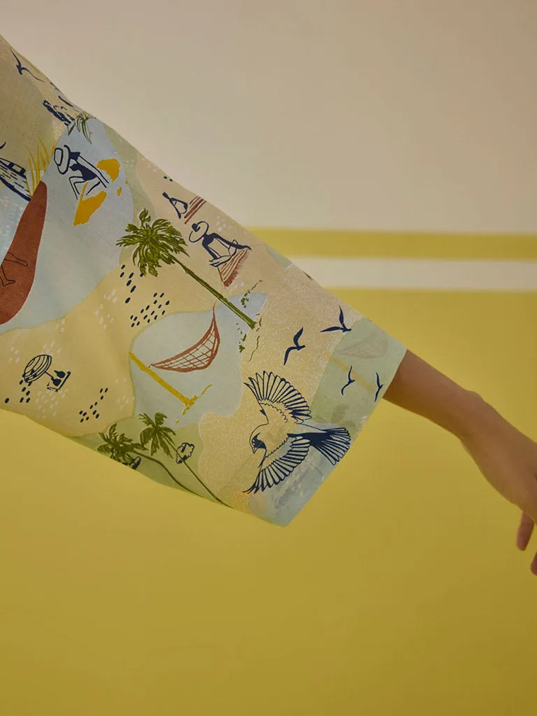 Palmy Summer Top