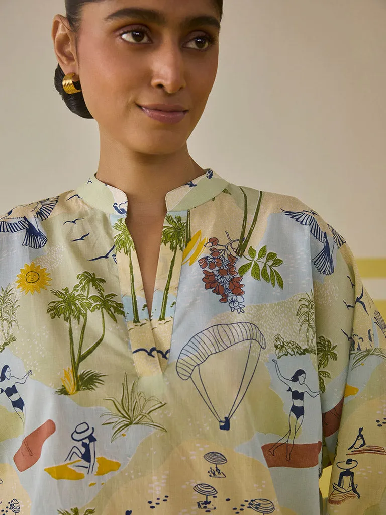 Palmy Summer Top