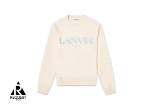 Paris Embroidered Logo Crewneck Sweatshirt "Beige"