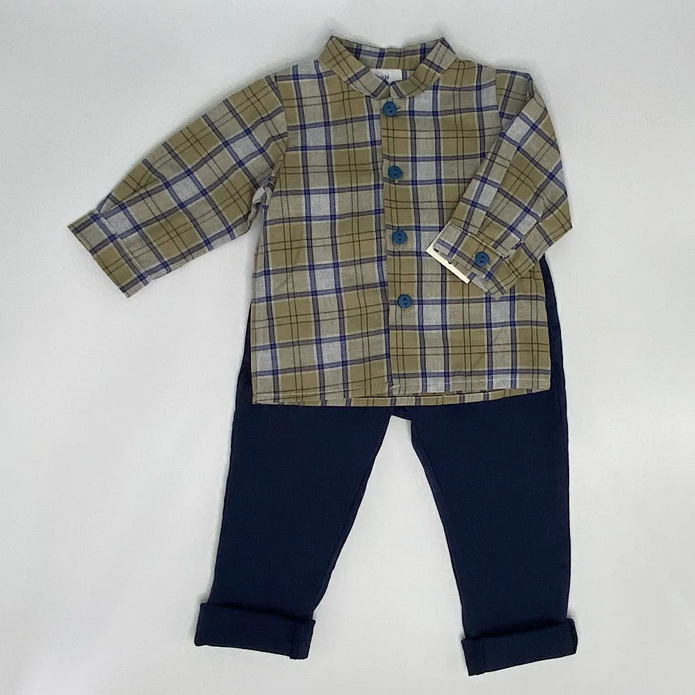 Pat H Bar Dungaree Set