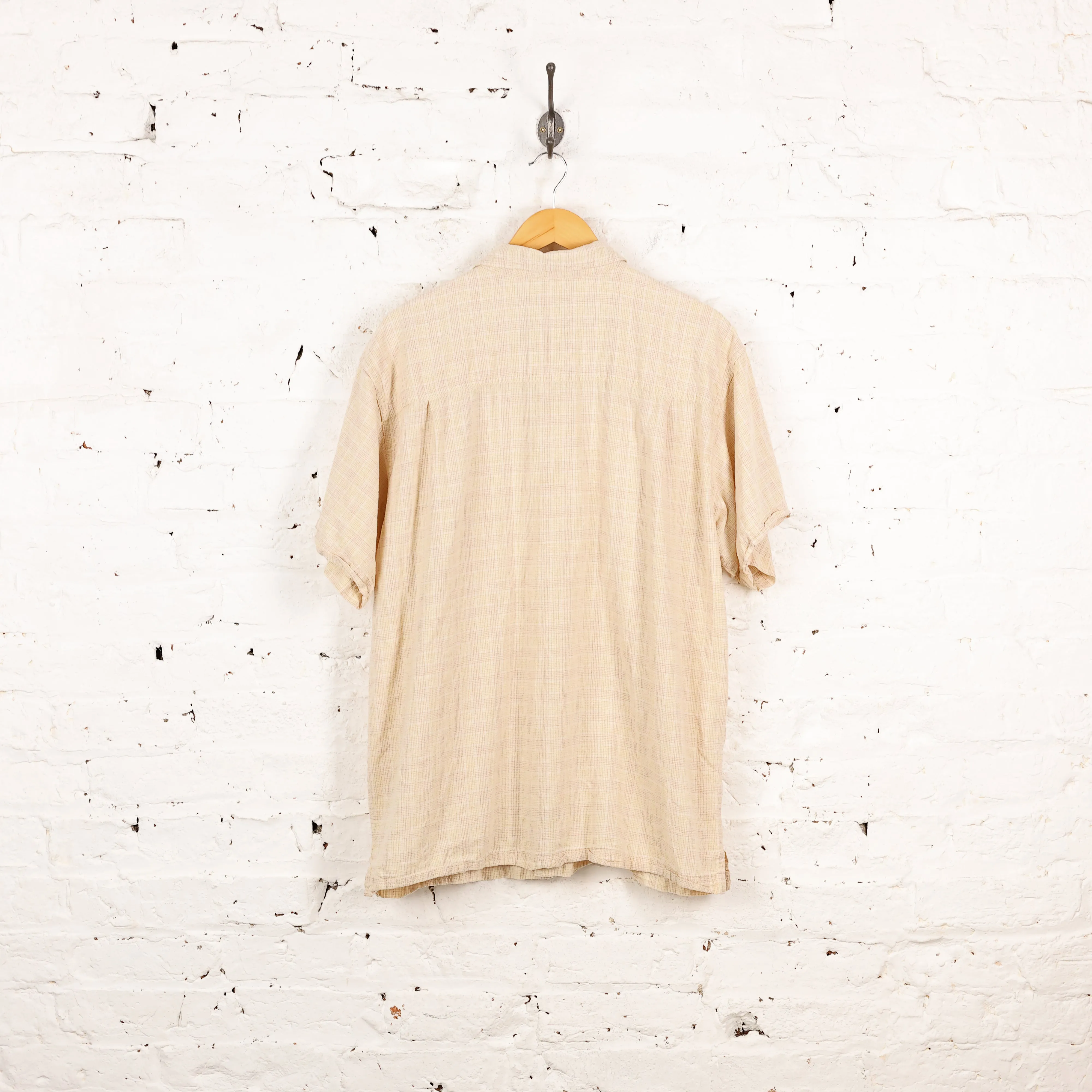 Patagonia Short Sleeve Check Shirt - Beige - XL
