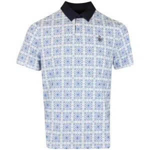 Penguin Cocktail Windowpane Golf Polo Shirt