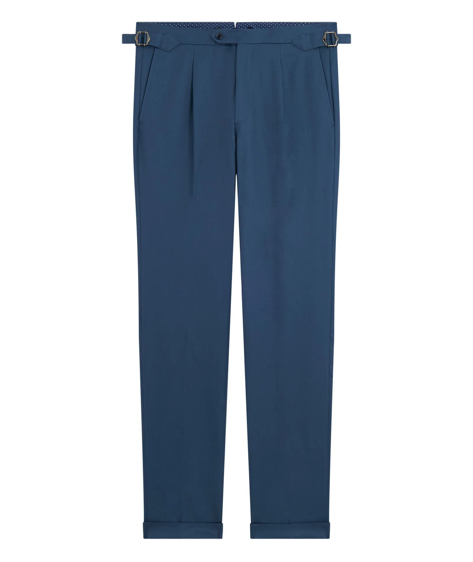 Petroleum Blue Twill Chinos