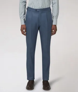 Petroleum Blue Twill Chinos