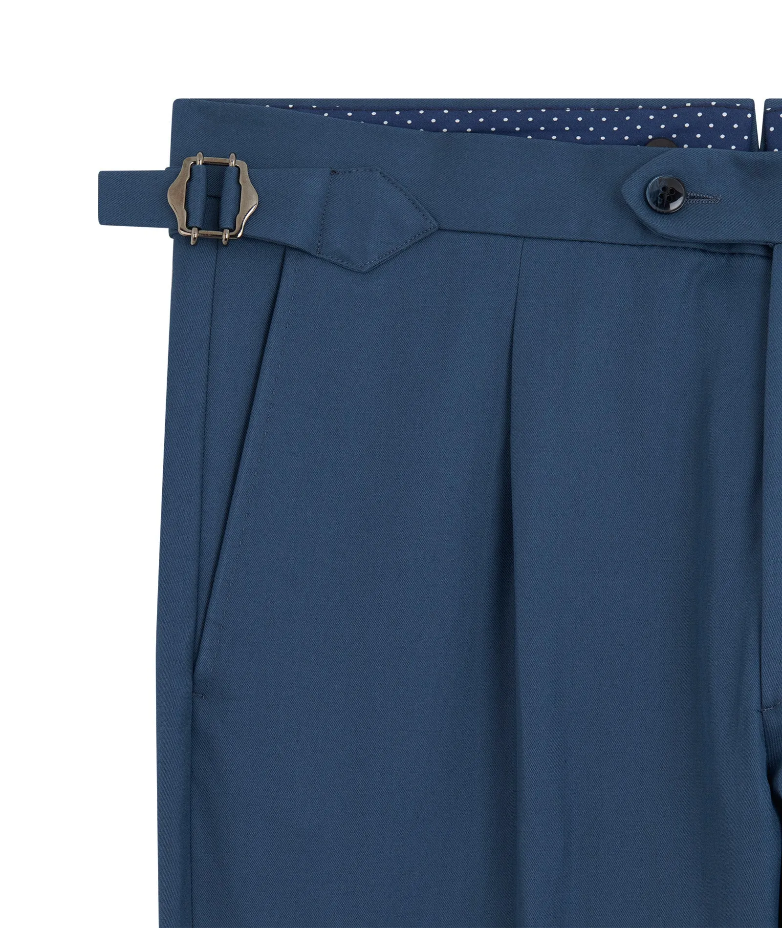 Petroleum Blue Twill Chinos