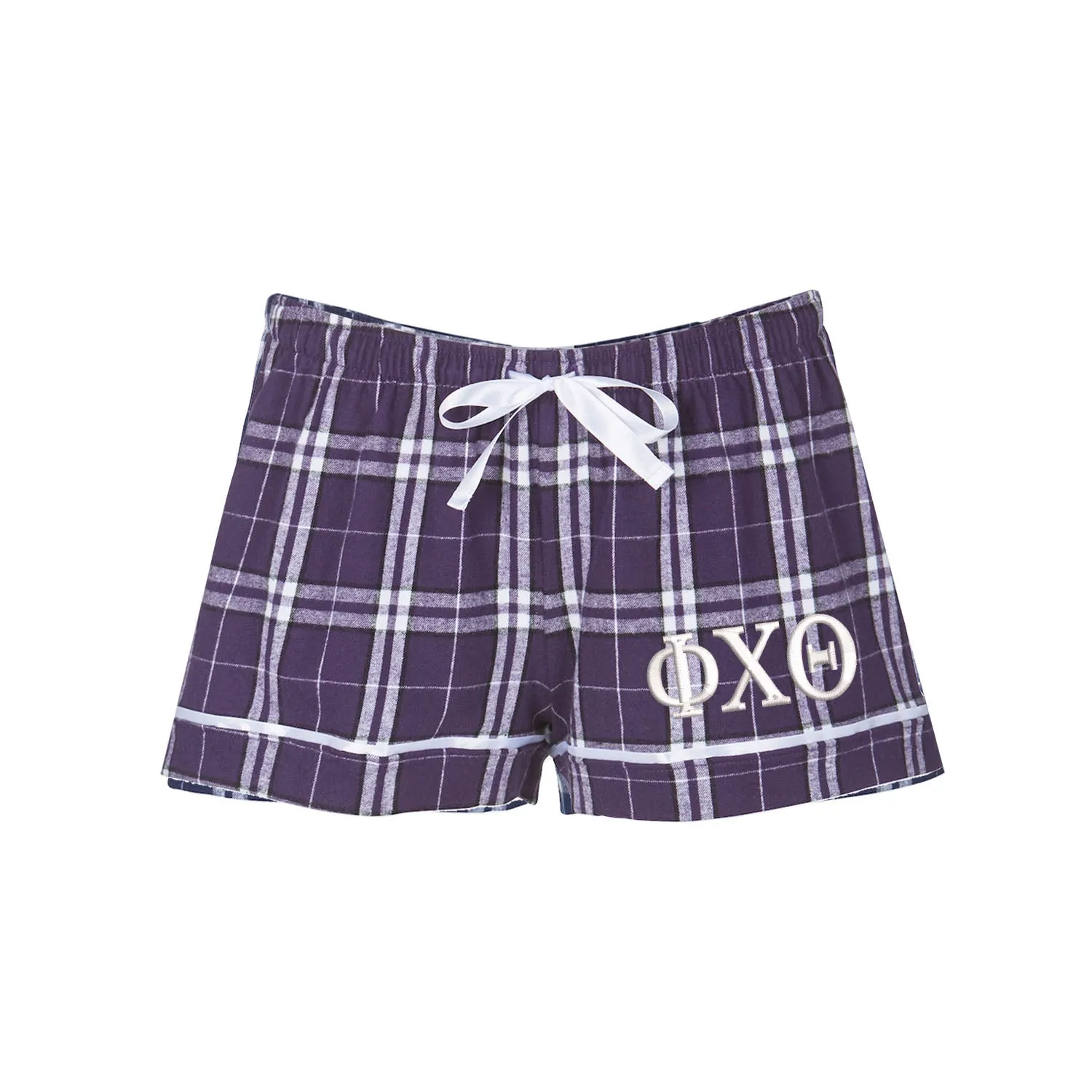 Phi Chi Theta Flannel Boxer Shorts